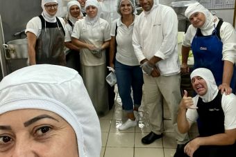 Visita aos trabalhadores da empresa GR S/A - Nissin em Ibiúna.